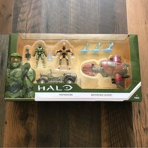 World of Halo Toys Vehicle & Figure Box Set 4" Figures Master Chief Elit…